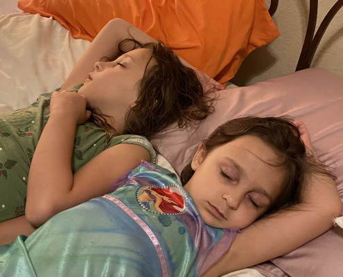 Sleeping sisters