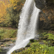 Waterfall in North Carolina mountains