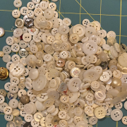 Assorted white buttons