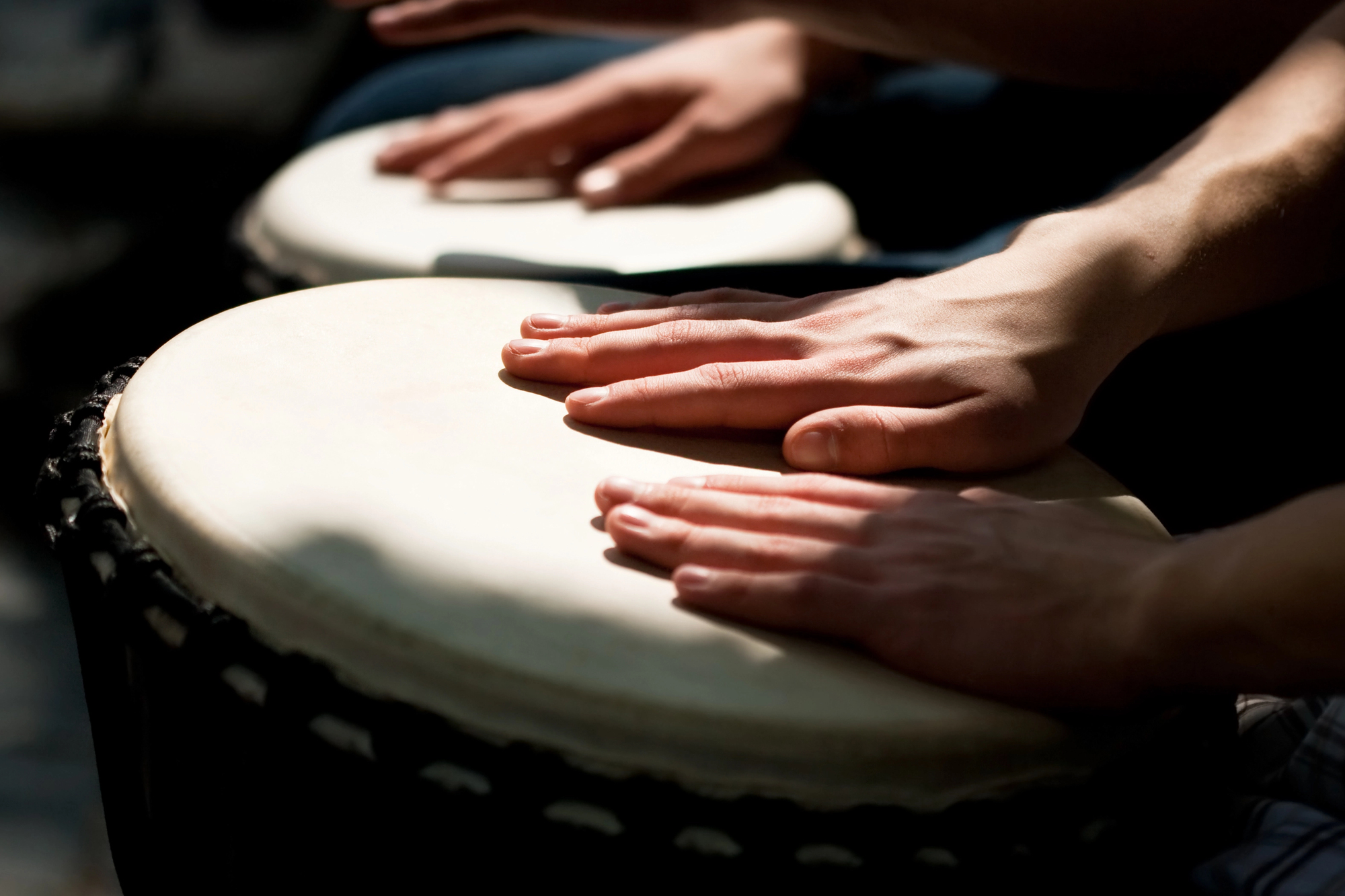 Hands on drums